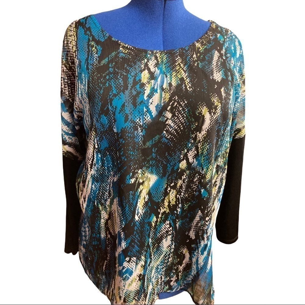 AFFINITY FOR KNITS, Women’s multicolored top, Sz L‎